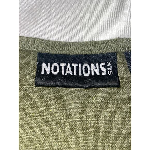 Vintage Notations 100% Silk Dress - Size L - In Excellent Condition‎ - Picture 5 of 8
